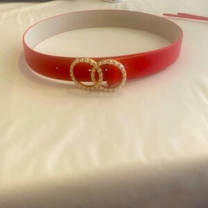 Gorgeous Sam Edelman Red belt. Size medium.  39” Worn once.  Excellent condition